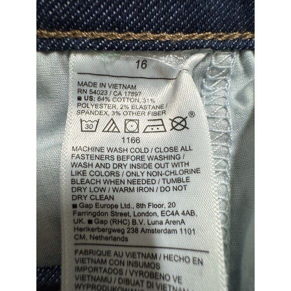 Old Navy Jeans Womens 16 Extra High Rise Flare Trousers 360 Stretch Blue EUC - Picture 6 of 7